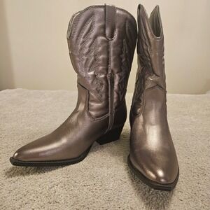 Portland Boot Company Metallic‎ Western Cowboy Boots Women's 7
